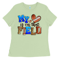 Matcha my heart is on that field american football Ladies Tee - Zillion Design Studio