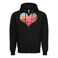 Black valentine s day colorful heart Zipper Hoodie - LillyAllenDesigns