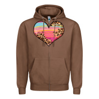 Chestnut valentine s day colorful heart Zipper Hoodie - LillyAllenDesigns