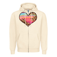 Sandshell valentine s day colorful heart Zipper Hoodie - LillyAllenDesigns