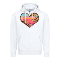 White valentine s day colorful heart Zipper Hoodie - LillyAllenDesigns