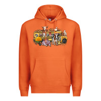 Carrot farm animals school bus Premium Hoodie - texasbilliewilder