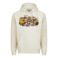 Oatmeal Heather farm animals school bus Premium Hoodie - texasbilliewilder