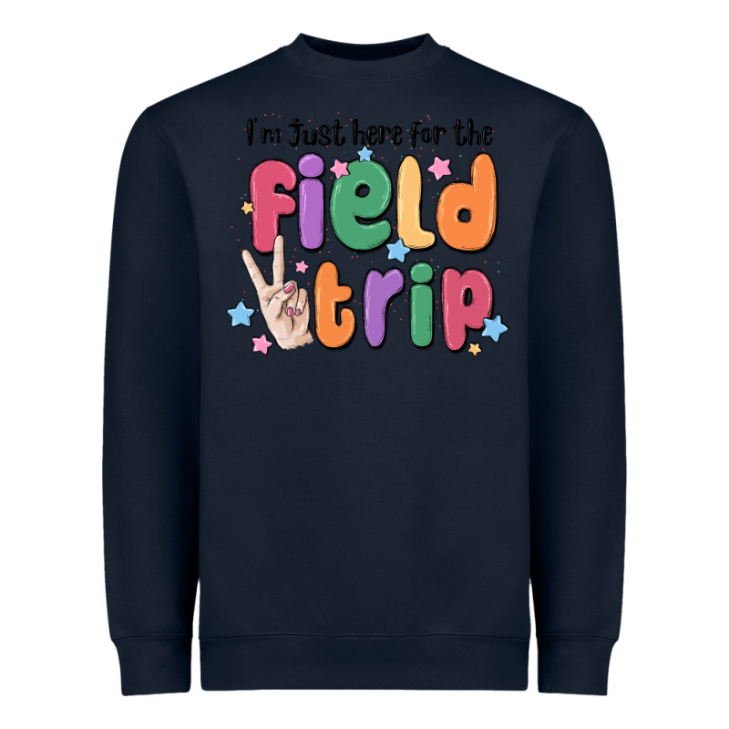 I'm Just Here For The Field Trip Heavyweight Sweatshirt by MaliasSmallBusiness | Teevron
