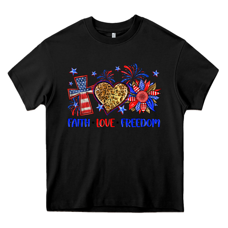 Faith Love Freedom Heavy Core Tee by Neo Western | Teevron