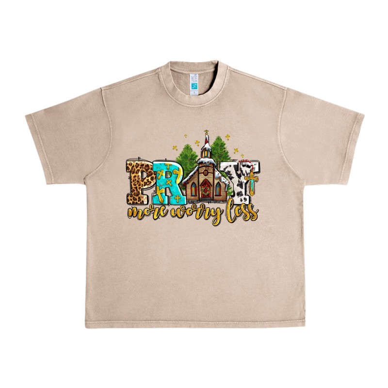 Pray More Worry Less With Church Urban Heavy Tee by AdoDesignShop | Teevron