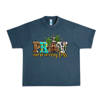 Midnight Navy pray more worry less with church Urban Heavy Tee - AdoDesignShop