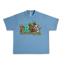 Pebble Blue pray more worry less with church Urban Heavy Tee - AdoDesignShop