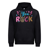 Black you rock valentine's day olivia Urban Hoodie - OliviaCreatesArt