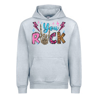 Heather Grey you rock valentine's day olivia Urban Hoodie - OliviaCreatesArt