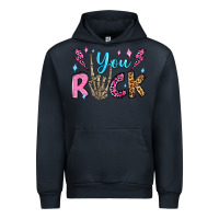 Navy you rock valentine's day olivia Urban Hoodie - OliviaCreatesArt