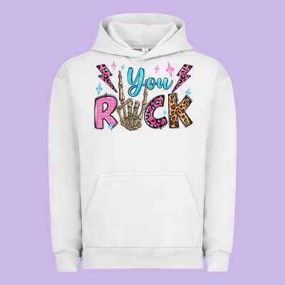 You Rock Valentine's Day Olivia Urban Hoodie Designed By Oliviacreatesart