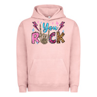 Pigment Salmon you rock valentine's day olivia Urban Hoodie - OliviaCreatesArt