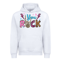 White you rock valentine's day olivia Urban Hoodie - OliviaCreatesArt