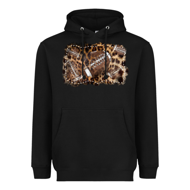 Football Background Leopard Heavyweight Hoodie by NancyCooperArtShop | Teevron