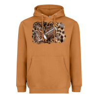 Meerkat Football background leopard Heavyweight Hoodie - NancyCooperArtShop