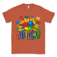 Copper austism sunflower Classic Tee - MaliasSmallBusiness