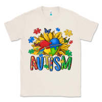 Natural austism sunflower Classic Tee - MaliasSmallBusiness