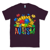Plum austism sunflower Classic Tee - MaliasSmallBusiness