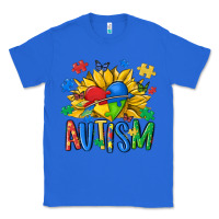 True Royal austism sunflower Classic Tee - MaliasSmallBusiness