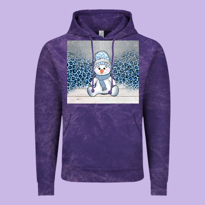 Winter Snowman Vintage Hoodie Designed By Adodesignshop