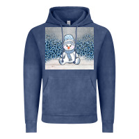 Vintage Denim winter snowman Vintage Hoodie - AdoDesignShop