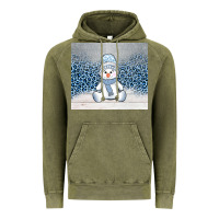 Vintage Olive winter snowman Vintage Hoodie - AdoDesignShop