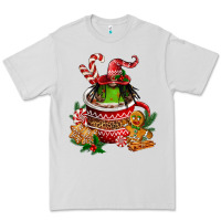 Dove Grey christmas coffee afro gnome Premium Tee - FaDigitalArtStudio