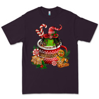 Plum christmas coffee afro gnome Premium Tee - FaDigitalArtStudio