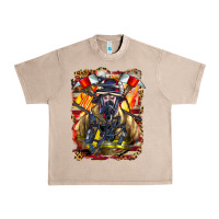 French Oak firefighter axe and ladder Urban Heavy Tee - LillyAllenDesigns