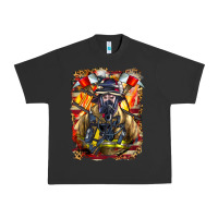 Pigment Black firefighter axe and ladder Urban Heavy Tee - LillyAllenDesigns