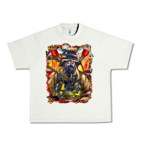 Pistachio firefighter axe and ladder Urban Heavy Tee - LillyAllenDesigns