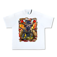 White firefighter axe and ladder Urban Heavy Tee - LillyAllenDesigns