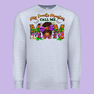 My Favorite Monsters Call Me Mom Premium Sweatshirt Designed By Texasbilliewilder