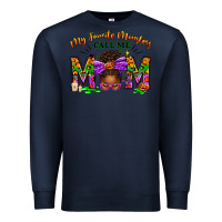 Navy My Favorite Monsters Call Me Mom Premium Sweatshirt - texasbilliewilder