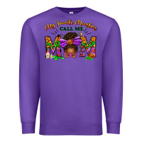 Purple My Favorite Monsters Call Me Mom Premium Sweatshirt - texasbilliewilder