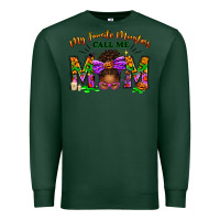 Sports Green My Favorite Monsters Call Me Mom Premium Sweatshirt - texasbilliewilder