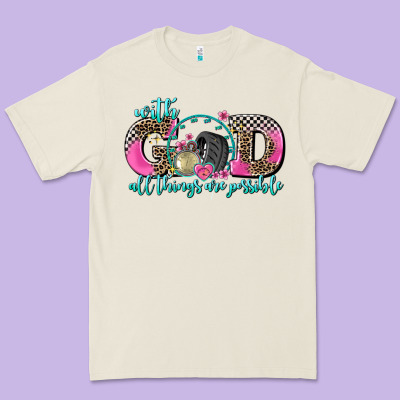 With God All Things Are Possible Race Premium Tee Designed By Adodesignshop