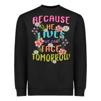 Black because he lives face tomorrow Heavyweight Sweatshirt - MaliasSmallBusiness