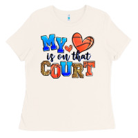 Bone my heart is on that court basketball Ladies Tee - Zillion Design Studio