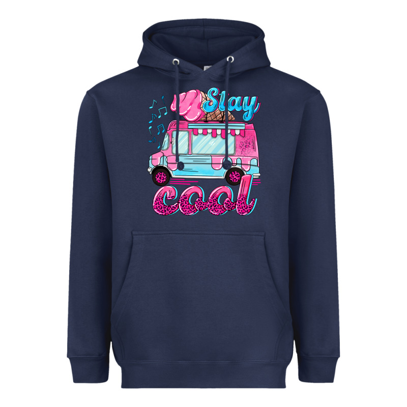 Stay Cool With Ice Cream Van Summer Heavyweight Hoodie by NancyCooperArtShop | Teevron