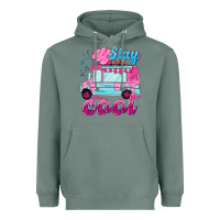 Sage Stay cool with ice cream van summer Heavyweight Hoodie - NancyCooperArtShop