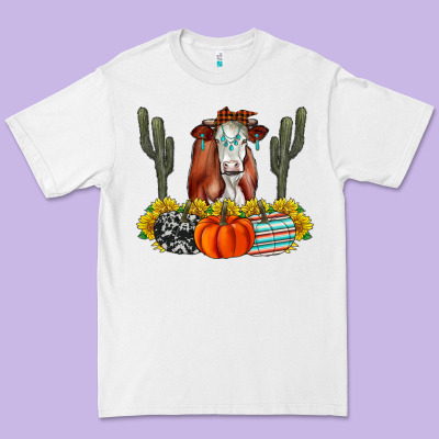 Fall Cow Premium Tee Designed By Cowhidedigitalart