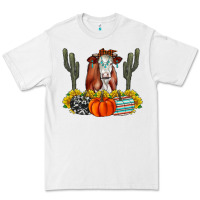 White Fall Cow Premium Tee - CowhideDigitalArt
