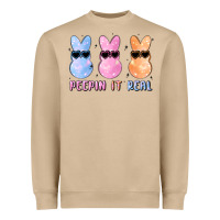 Mushroom peepin it real easter glitter Heavyweight Sweatshirt - MaliasSmallBusiness
