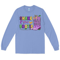 Colony Blue shake your bootie mardi gras Long Sleeve Tee - MaliasSmallBusiness