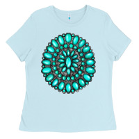 Baby Blue gemstone jewelry Ladies Tee - RanaPortraitStore