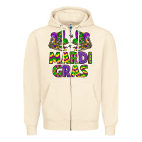 Sandshell mardi gras Zipper Hoodie - LillyAllenDesigns