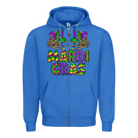 True Royal mardi gras Zipper Hoodie - LillyAllenDesigns