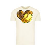 Vintage Arctic Softball Heart With Sunflowers Vintage Tee - LillyAllenDesigns